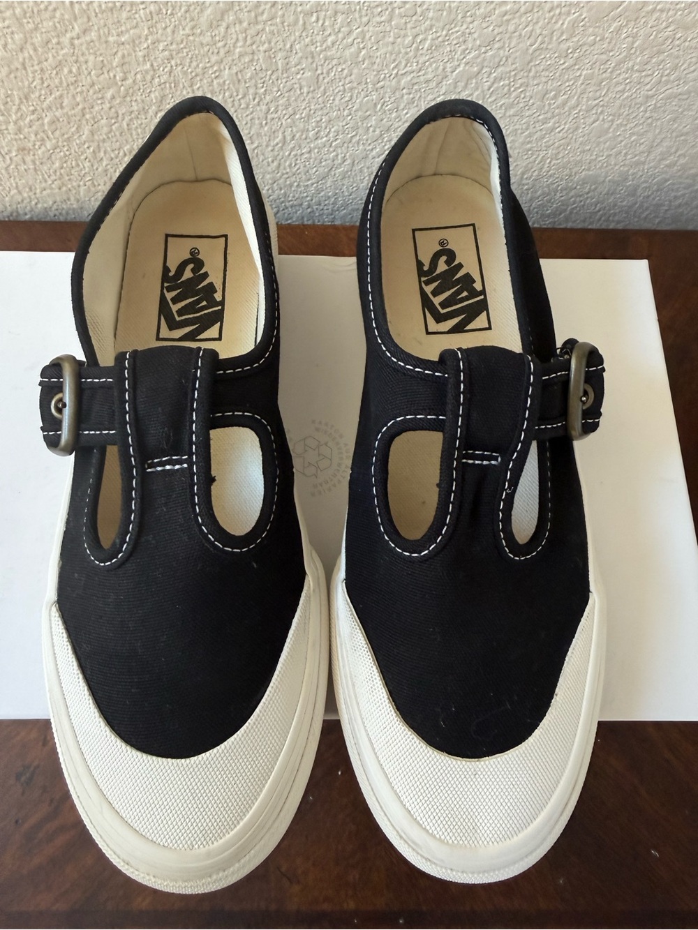 Vans Style 93 Mary Jane Buckle Black Canvas Women's Sneakers - Picture 5 of 12